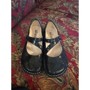 Alegria Jill Black Dottie Mary Jane Flat Comfort Shoes EUR 38 Us 7.5